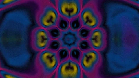 Psychedelic colors star Video stock 75968556