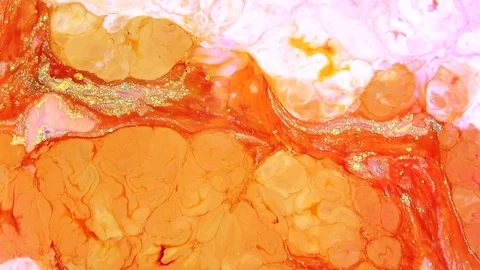 Psychedelic Colour Paint Spreading Swirling 8 Stock Footage 114839340