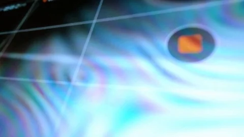 Psychedelic colourful digital abstract screen repetition scan. Repeating Stock Footage 116977117