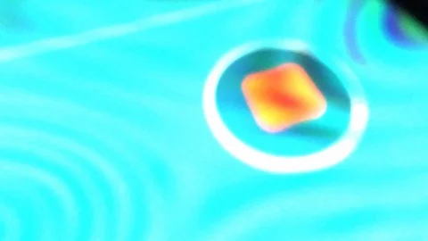 Psychedelic colourful digital abstract screen repetition scan. Repeating Stock Footage 116977209