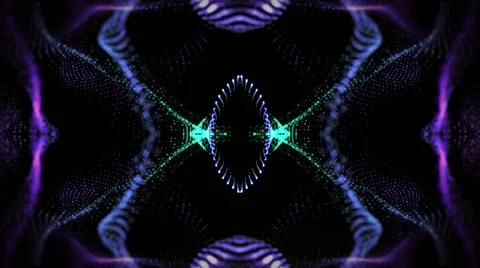 Psychedelic Colourful Particles Stock After Effects