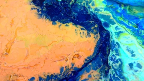 Psychedelic Cosmos Galaxy Paint Texture Background 153 Stock Footage 118437686