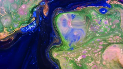Psychedelic Cosmos Paint Texture 14 Stock Footage 112601031