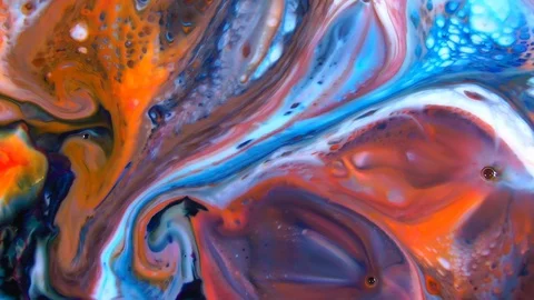 Psychedelic Cosmos Paint Texture 50 Video stock 112638605