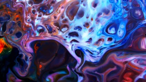 Psychedelic Cosmos Paint Texture 51 Stock Footage 112638412