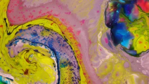 Psychedelic Cosmos Paint Texture 52 Stock Footage 112639500