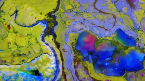 Psychedelic Cosmos Paint Texture 53 Stock Footage 112636912