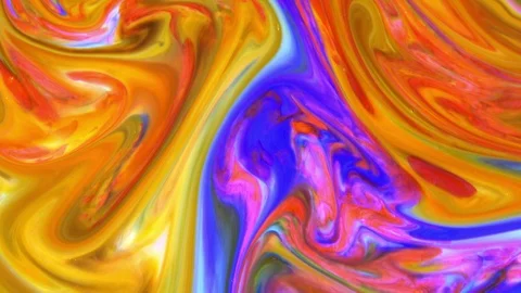 Psychedelic Cosmos Paint Texture Background 22 Video stock 114617008