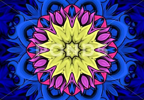 Psychedelic Cover or Flyer Stock Illustration
