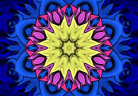 Psychedelic Cover or Flyer Stock Illustration