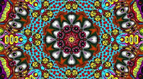 Psychedelic creatures 库存影片 67613855