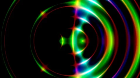 Psychedelic Dark Wave Interference Pattern VJ Abstract Motion Background Loop 4 Stock Footage 89508261