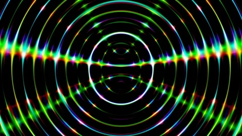 Psychedelic Dark Wave Interference Pattern VJ Abstract Motion Background Loop 1 Stock-Footage 89508774