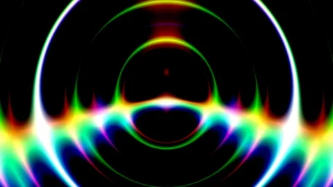 Psychedelic Dark Wave Interference Pattern VJ Abstract Motion Background Loop 2 Stock Footage 98584030
