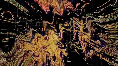 Psychedelic Deformation of Space and Time Stock Footage 116612607