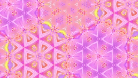 Psychedelic Detailed Kaleido Bright Glowing Pattern Motion Background Loop 1 Stock Footage 98499341