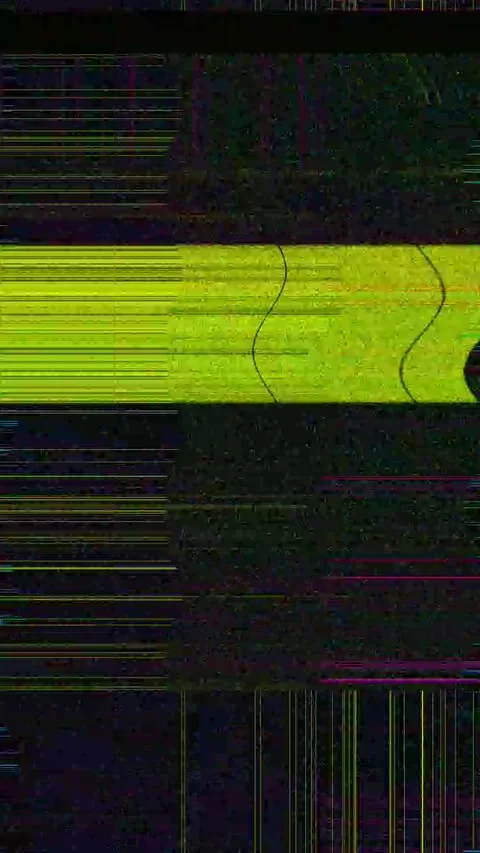 Psychedelic Distortion 4K Vertical — Digital Glitch VJ Loop Stock Footage 329791227