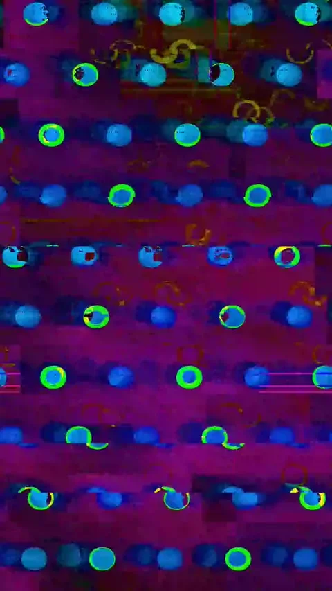 Psychedelic Distortion 4K Vertical — Digital Glitch VJ Loop Video stock 329791445