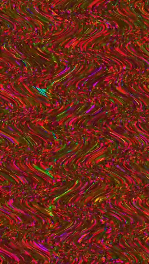 Psychedelic Distortion 4K Vertical — Digital Glitch VJ Loop Stock Footage 329808705