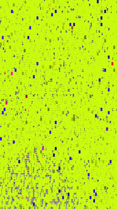 Psychedelic Distortion 4K Vertical — Digital Glitch VJ Loop Stock Footage 329834344