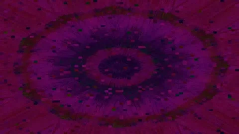 Psychedelic Distortion Loop 4K — Digital Glitch VJ Background Stock Footage 329678162
