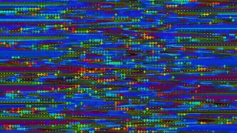 Psychedelic Distortion Loop 4K — Digital Glitch VJ Background Stock Footage 329678859