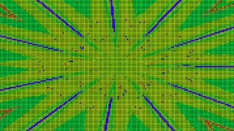 Psychedelic Distortion Loop 4K — Digital Glitch VJ Background Stock Footage 329816960