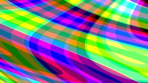 Psychedelic Distortion Wave Ripple Multi Color Loop I Stock Footage 242100052