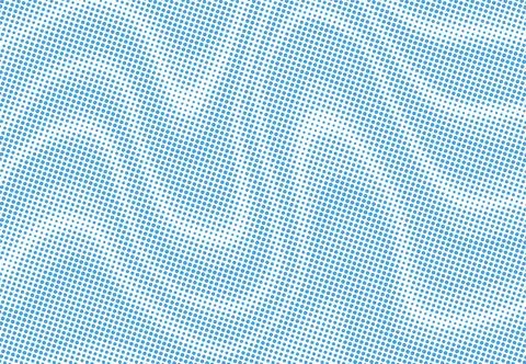 Psychedelic dotted halftone pattern background. Retro backdrop with black and Stock Illustration