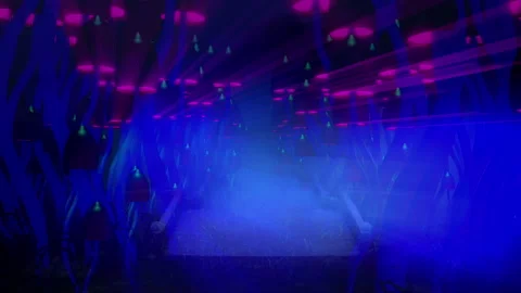 Psychedelic dreams alien zen plants Stock Footage 234070239