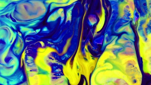 Psychedelic Dreamy Spreading Paint And Explosion Stock Footage 312905921