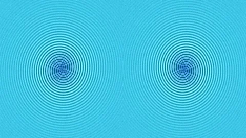 Psychedelic dual vortex background pattern on vivid neon green abstract desig Stock Footage 336544207