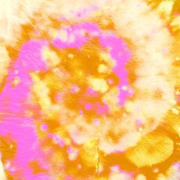Psychedelic Dyed Background. Abstract Dye. Hippie Stock Illustration