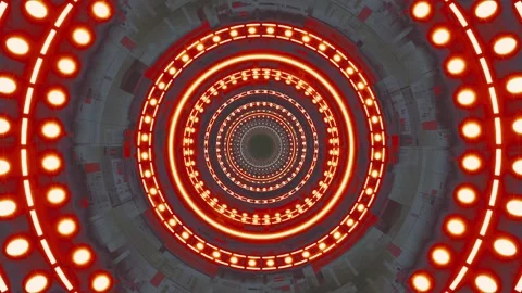 Psychedelic fire tunnel abstract background video Stock Footage 200926004