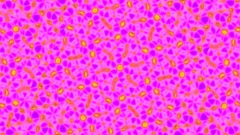 Psychedelic flow: Vibrant abstract blue magenta liquid bokeh texture loop Stock Footage 336507880
