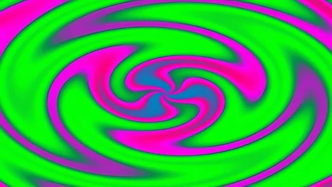 Psychedelic flowing liquid neon swirl background animation loop video Stock Footage 341057521