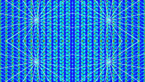 Psychedelic flowing tech background: Neon geometric wave pattern animation Stock Footage 336264572