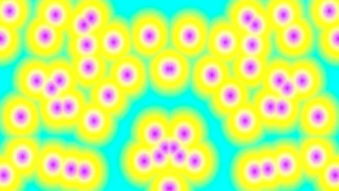 Psychedelic Fluid Abstract Pattern with Vibrant Yellow, Teal, and Magenta S.. Stock Footage 339501863