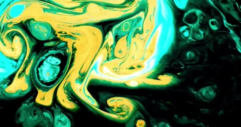 Psychedelic fluid art abstract motion background Stock Footage 341402626