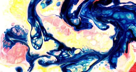Psychedelic fluid art abstract motion background 動画素材 341402837