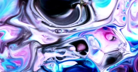 Psychedelic fluid art abstract motion background 動画素材 341402978