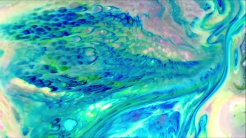 Psychedelic fluid art abstract motion background Stock Footage 341403178