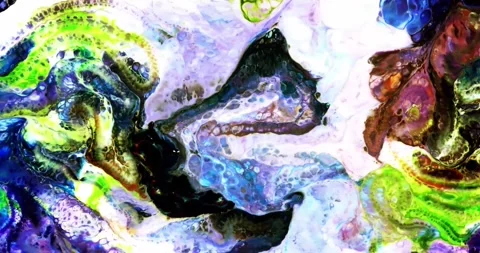 Psychedelic fluid art abstract motion background 動画素材 341403473