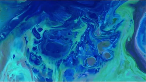 Psychedelic fluid art abstract motion background Stock Footage 341404020