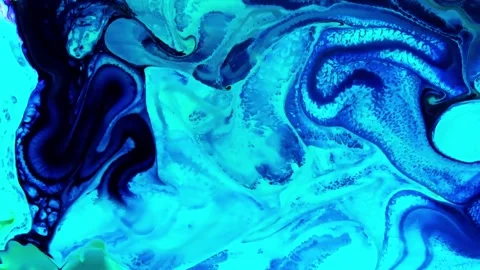 Psychedelic fluid art abstract motion background Stock Footage 341539467
