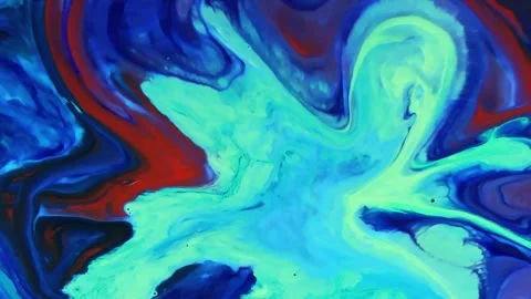 Psychedelic fluid art abstract motion background Stock Footage 341539676