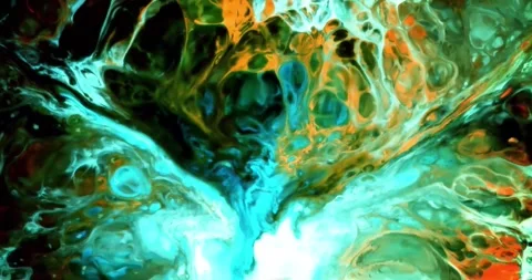 Psychedelic fluid art abstract motion background 스톡 동영상 341539750