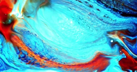 Psychedelic fluid art abstract motion background Stock Footage 341539778