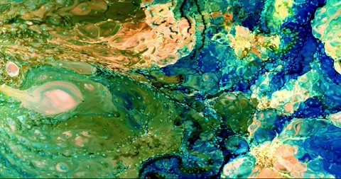 Psychedelic fluid art abstract motion background 動画素材 341539811