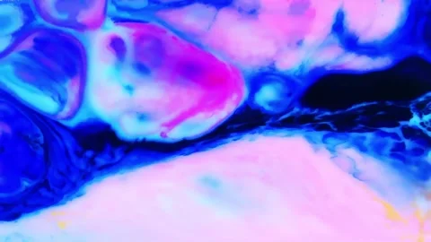 Psychedelic fluid art abstract motion background Stock Footage 341539825